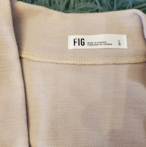 FIG brand cream/brown cardigan